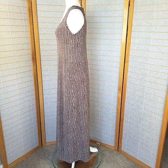Fresh Produce Brown Tank Maxi Dress Stretch Knit Size XS Made in USA - Picture 9 of 9